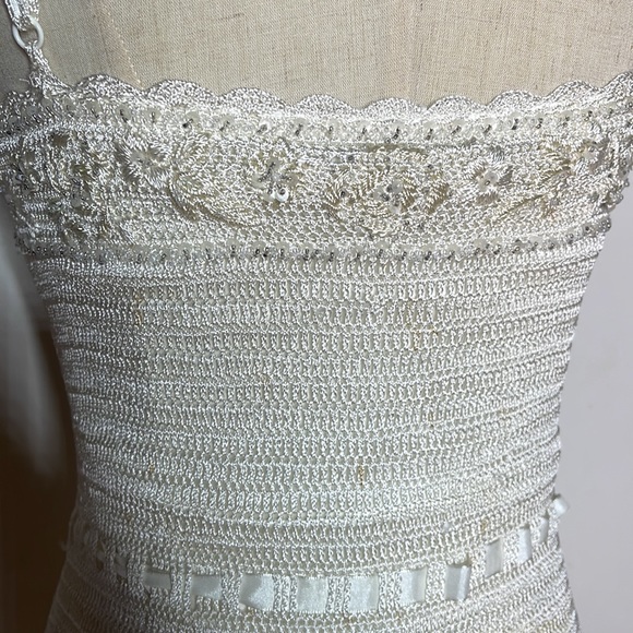 Sue Wong Vintage Crochet Y2K Dress - Picture 5 of 9